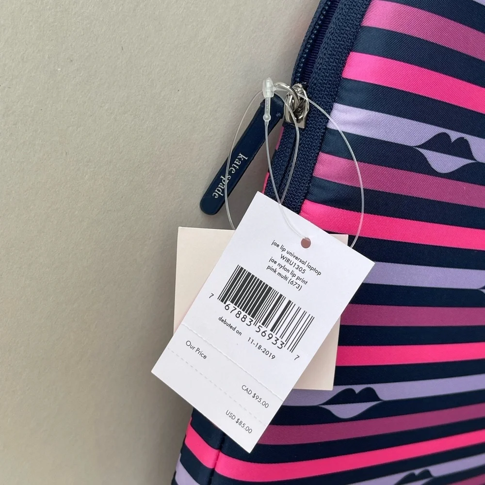 (new+tag) Kate Spade laptop sleeve padded fit 15 inch